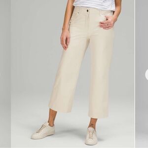 EUC Lululemon City Sleek 5 Pocket Wide-Leg High Rise 7/8 Length Pant Size 27